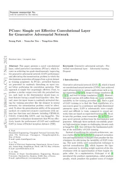 PConv: Simple yet Effective Convolutional Layer for Generative
  Adversarial Network
