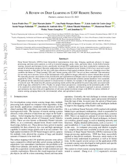 A Review on Deep Learning in UAV Remote Sensing