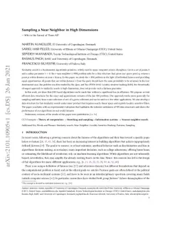 Sampling a Near Neighbor in High Dimensions -- Who is the Fairest of
  Them All?