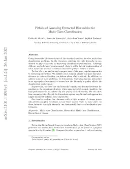 Pitfalls of Assessing Extracted Hierarchies for Multi-Class
  Classification