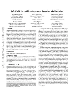 Safe Multi-Agent Reinforcement Learning via Shielding
