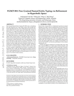 FGNET-RH: Fine-Grained Named Entity Typing via Refinement in Hyperbolic
  Space