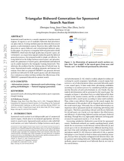 Triangular Bidword Generation for Sponsored Search Auction