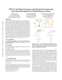 NTU-X: An Enhanced Large-scale Dataset for Improving Pose-based
  Recognition of Subtle Human Actions
