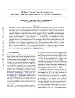 TT-Rec: Tensor Train Compression for Deep Learning Recommendation Models