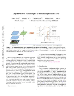 Object Detection Made Simpler by Eliminating Heuristic NMS