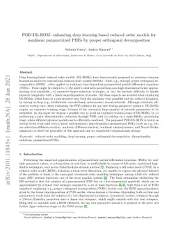 POD-DL-ROM: enhancing deep learning-based reduced order models for
  nonlinear parametrized PDEs by proper orthogonal decomposition