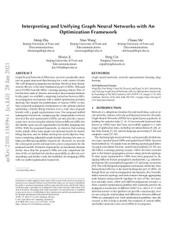 Interpreting and Unifying Graph Neural Networks with An Optimization
  Framework