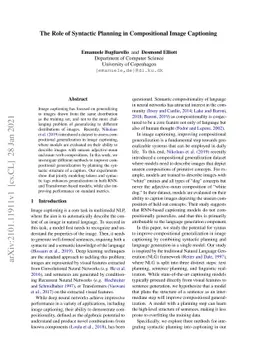 The Role of Syntactic Planning in Compositional Image Captioning