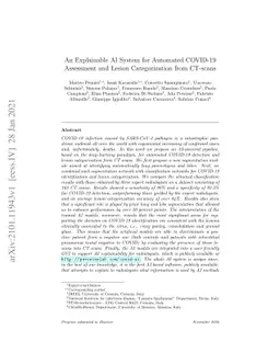 An Explainable AI System for Automated COVID-19 Assessment and Lesion
  Categorization from CT-scans
