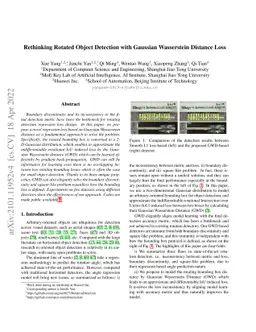 Rethinking Rotated Object Detection with Gaussian Wasserstein Distance
  Loss