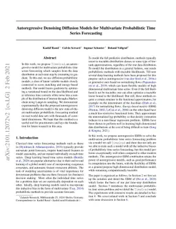 Autoregressive Denoising Diffusion Models for Multivariate Probabilistic
  Time Series Forecasting