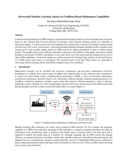 Adversarial Machine Learning Attacks on Condition-Based Maintenance
  Capabilities