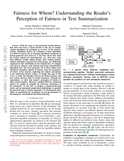Fairness for Whom? Understanding the Reader's Perception of Fairness in
  Text Summarization