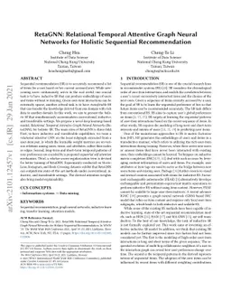 RetaGNN: Relational Temporal Attentive Graph Neural Networks for
  Holistic Sequential Recommendation