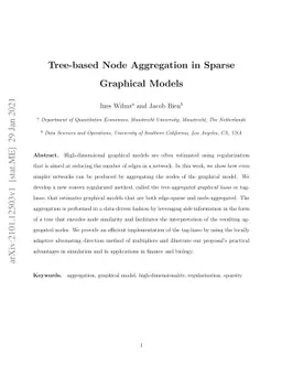 Tree-based Node Aggregation in Sparse Graphical Models