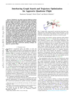 Interleaving Graph Search and Trajectory Optimization for Aggressive
  Quadrotor Flight