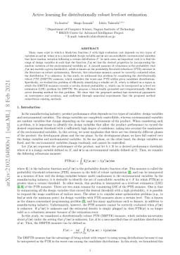 Active learning for distributionally robust level-set estimation