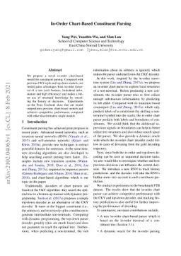 In-Order Chart-Based Constituent Parsing