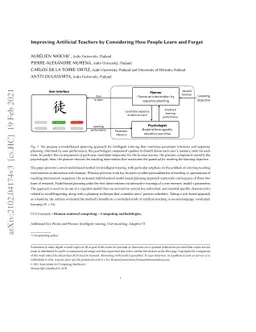 Improving Artificial Teachers by Considering How People Learn and Forget