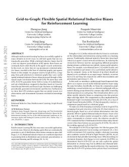 Grid-to-Graph: Flexible Spatial Relational Inductive Biases for
  Reinforcement Learning