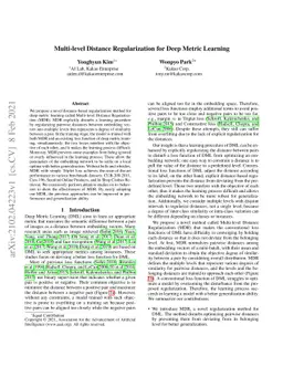 Multi-level Distance Regularization for Deep Metric Learning