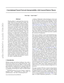 Convolutional Neural Network Interpretability with General Pattern
  Theory