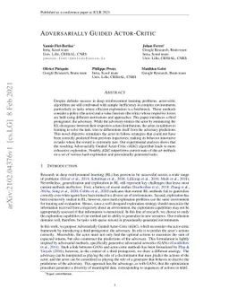 Adversarially Guided Actor-Critic