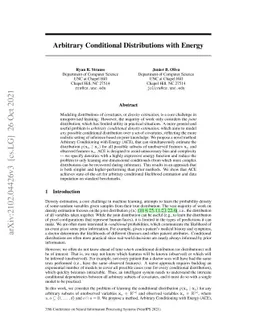 Arbitrary Conditional Distributions with Energy
