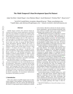 The Multi-Temporal Urban Development SpaceNet Dataset