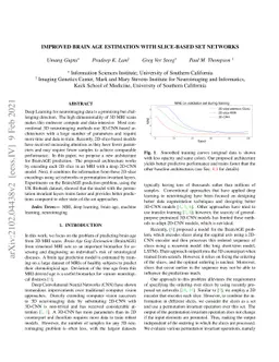Improved Brain Age Estimation with Slice-based Set Networks