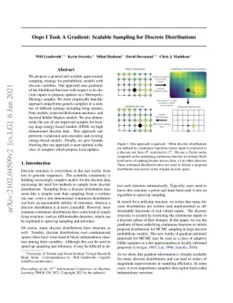 Oops I Took A Gradient: Scalable Sampling for Discrete Distributions