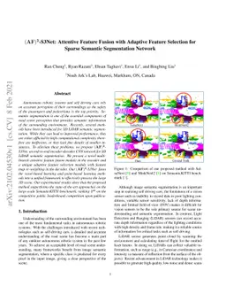 (AF)2-S3Net: Attentive Feature Fusion with Adaptive Feature Selection
  for Sparse Semantic Segmentation Network