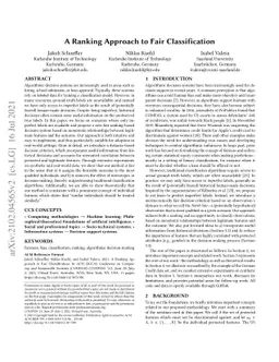 A Ranking Approach to Fair Classification