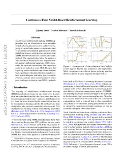 Continuous-Time Model-Based Reinforcement Learning