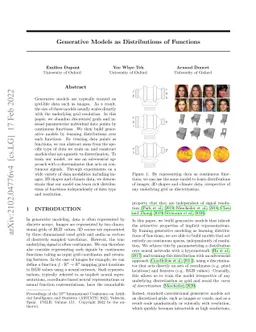 Generative Models as Distributions of Functions