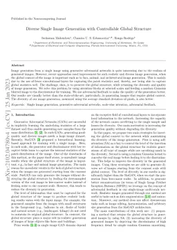 Diverse Single Image Generation with Controllable Global Structure