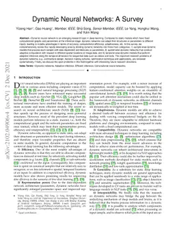 Dynamic Neural Networks: A Survey
