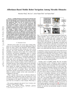 Affordance-Based Mobile Robot Navigation Among Movable Obstacles