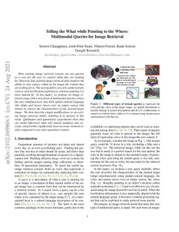 Telling the What while Pointing to the Where: Multimodal Queries for
  Image Retrieval