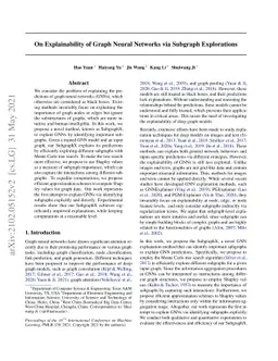 On Explainability of Graph Neural Networks via Subgraph Explorations
