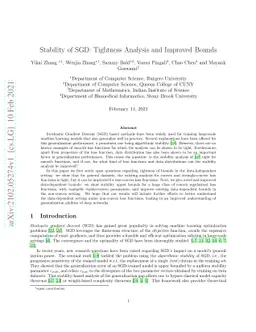 Stability of SGD: Tightness Analysis and Improved Bounds