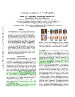 Searching for Alignment in Face Recognition