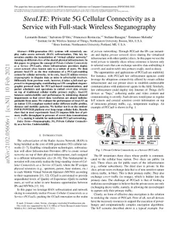 SteaLTE: Private 5G Cellular Connectivity as a Service with Full-stack
  Wireless Steganography