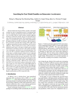 Searching for Fast Model Families on Datacenter Accelerators