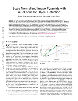 Scale Normalized Image Pyramids with AutoFocus for Object Detection
