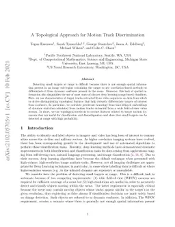 A Topological Approach for Motion Track Discrimination