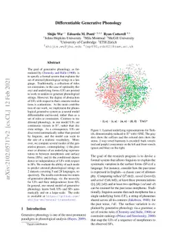 Differentiable Generative Phonology
