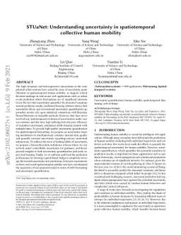STUaNet: Understanding uncertainty in spatiotemporal collective human
  mobility