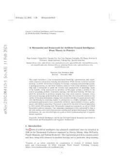 A Metamodel and Framework for Artificial General Intelligence From
  Theory to Practice
